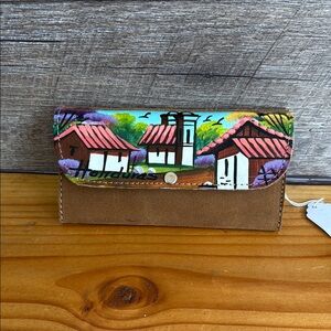 Colorful Hand-Painted Wallet